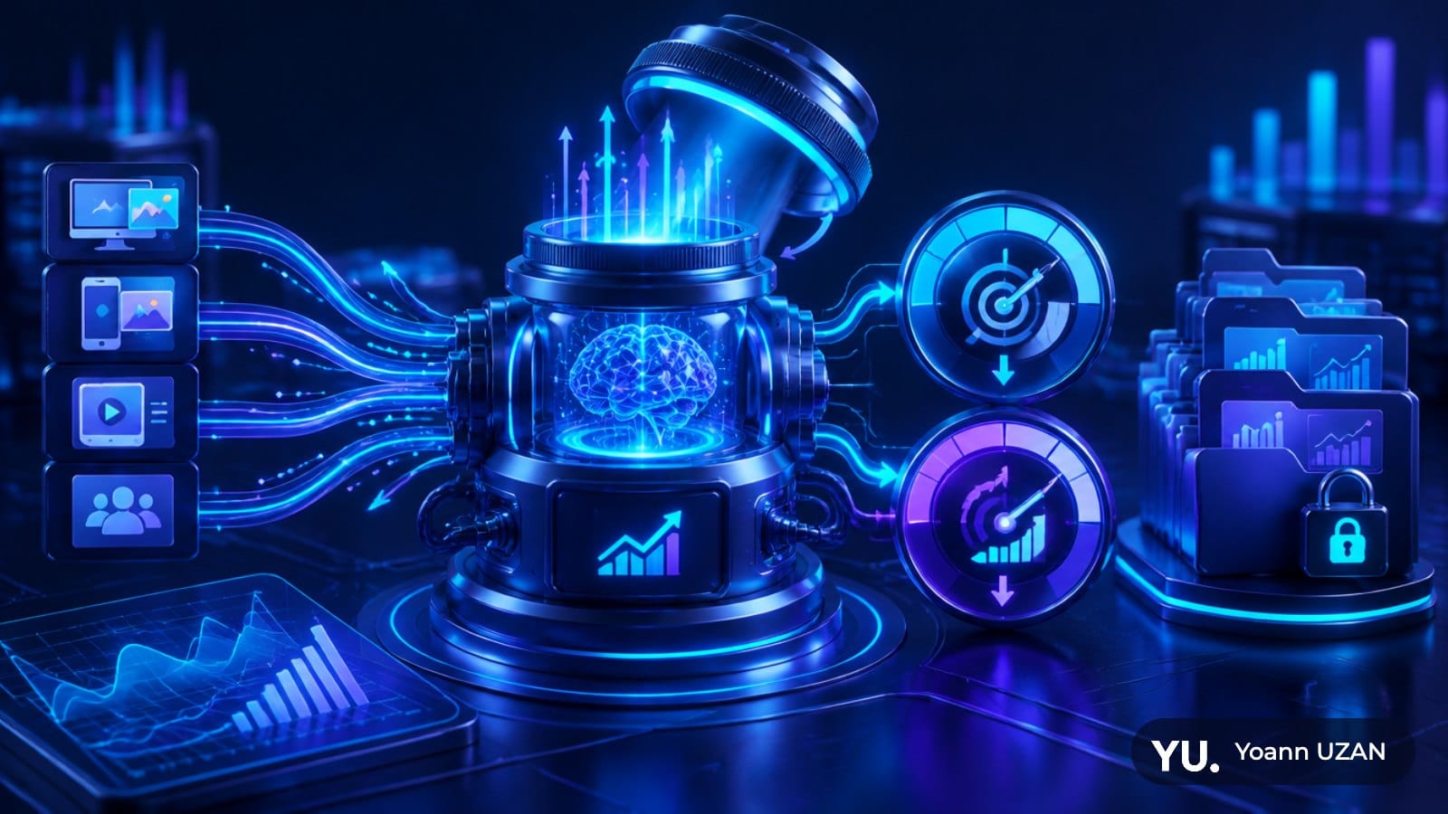 Illustration d'un moteur d'enchères automatiques sans plafond, fin du CPC maximum Microsoft Advertising pour les nouvelles campagnes
